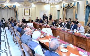 Prime Minister Muhammad Shehbaz Sharif hosts a hi-tea in the honour of the Federal Ministers and Officers who contributed in the success of Prime Minister's Fuel Subsidy Scheme.
