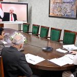 Speaker National Assembly Sardar Ayaz Sadiq in a virtual meeting with Sultan Saeed Al-Barakani, Speaker of the House of Representatives of the Republic of Yemen