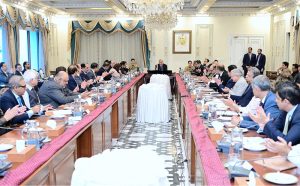 Prime Minister Muhammad Shehbaz Sharif hosts a hi-tea in the honour of the Federal Ministers and Officers who contributed in the success of Prime Minister's Fuel Subsidy Scheme.