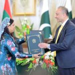 President of Maldives Dr. Mohamed Muizzu and Prime Minister of Pakistan Muhammad Shehbaz Sharif witnesses the exchange of MoUs between Pakistan and Maldives in various sectors at a ceremony in Prime Minister's House