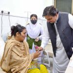 Speaker Punjab Assembly Malik Muhammad Ahmad Khan visit cancer ward after inaugurating at Madina Teaching Hospital during his visit to The University of Faisalabad (TUF)