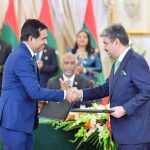 President of Maldives Dr. Mohamed Muizzu and Prime Minister of Pakistan Muhammad Shehbaz Sharif witnesses the exchange of MoUs between Pakistan and Maldives in various sectors at a ceremony in Prime Minister's House