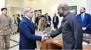 H.E. Gilbert F. Houngbo, Director General of the International Labour Organization (ILO) paid a courtesy call on Prime Minister Muhammad Shehbaz Sharif