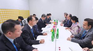 -Federal Minister for Finance and Revenue, Senator Muhammad Aurangzeb, meeting with Lan Fo’an, Minister of Finance of China, to discuss financial cooperation, Panda Bond issuances, regional economic collaboration and digital transformation.