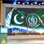 President Asif Ali Zardari addressing the gathering during his visit to the Saudi Pakistan Real Estate Expo (SPREX)