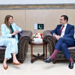 British High Commissioner to Pakistan Jane Marriott calls on Federal Minister for Economic Affairs Ahad Cheema