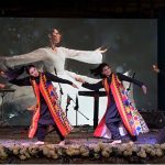 Artists from Bangladesh perform during a special cultural evening at the Open Air Theatre Lok Virsa
