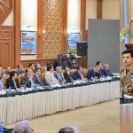 Prime Minister Muhammad Shehbaz Sharif addresses the meeting of Federal Apex Committee under the National Action Plan