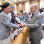Prime Minister Muhammad Shehbaz Sharif meets members of the Area Representative Development Council