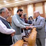 Prime Minister Muhammad Shehbaz Sharif meets members of the Area Representative Development Council