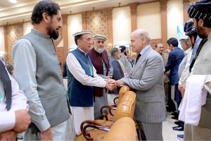 Prime Minister Muhammad Shehbaz Sharif meets members of the Area Representative Development Council