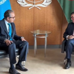 Outgoing Ambassador Asim Iftikhar Ahmad pays farewell call on UNGA president