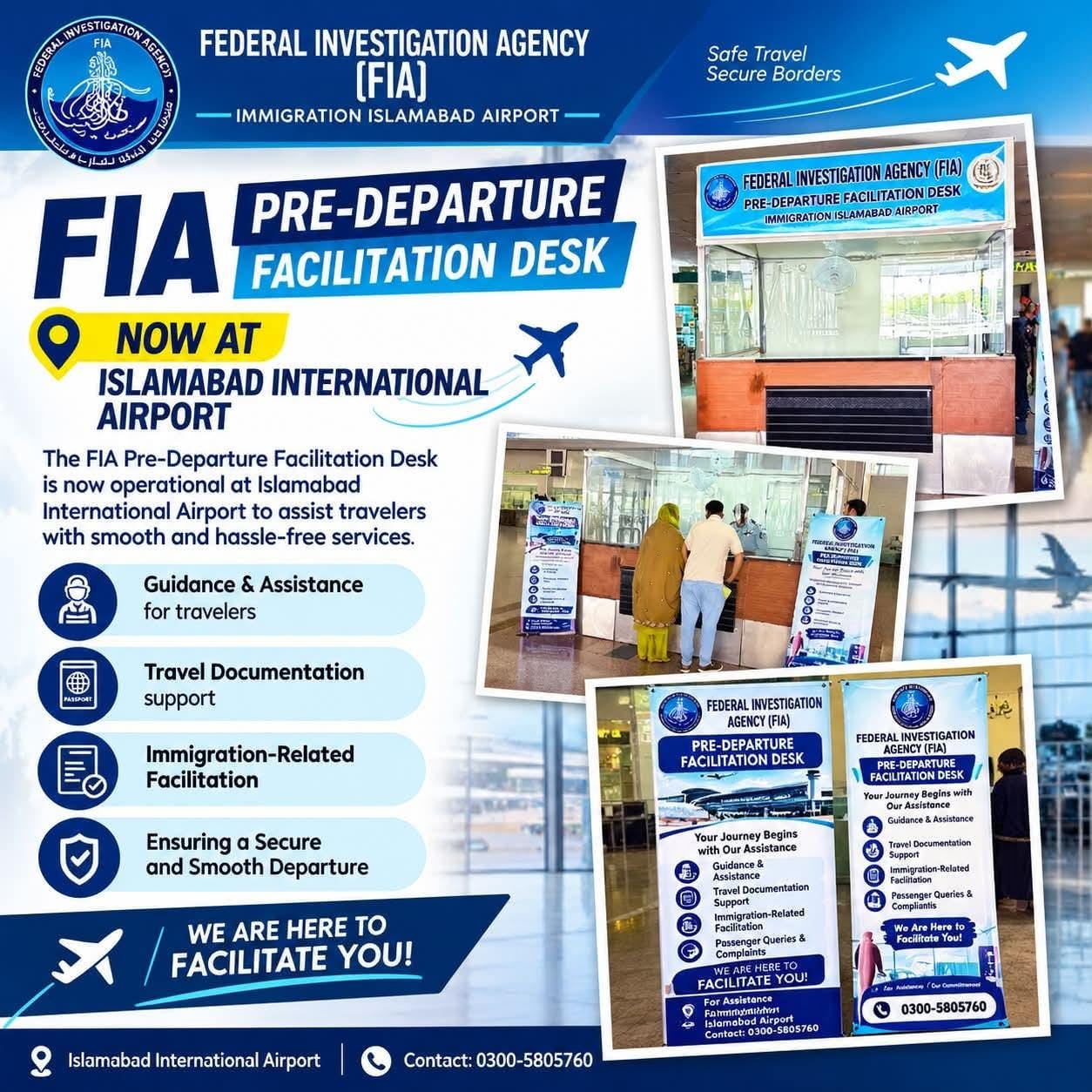 FIA shifts pre-departure facilitation desk
