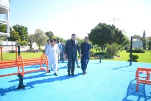 Bilal Yasin inspects parks, directs seasonal flower plantation