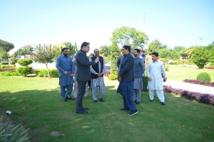 Bilal Yasin inspects parks, directs seasonal flower plantation